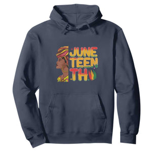 African Black History African American Ladies Juneteenth Hoodie TS01 Navy Printyourwear