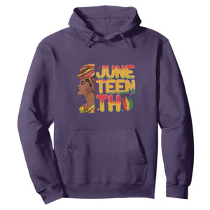 African Black History African American Ladies Juneteenth Hoodie TS01 Purple Printyourwear