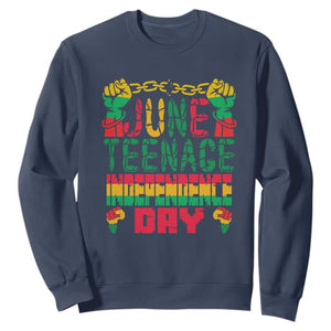 Independence Day Sweatshirt Juneteenth 1865 TS01 Navy Printyourwear