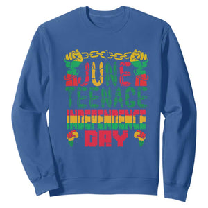 Independence Day Sweatshirt Juneteenth 1865 TS01 Royal Blue Printyourwear