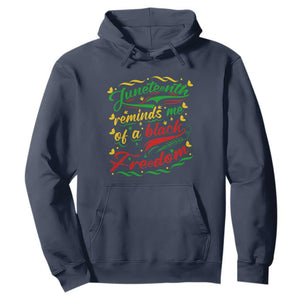 Black History Hoodie Juneteenth Reminds Me Of a Black Freedom TS01 Navy Printyourwear