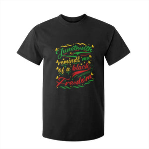 Black History Pride T Shirt For Kid Juneteenth Reminds Me Of a Black Freedom TS01 Black Print Your Wear