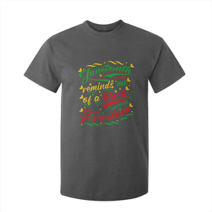Black History Pride T Shirt For Kid Juneteenth Reminds Me Of a Black Freedom TS01 Dark Heather Print Your Wear
