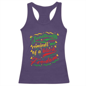 Black History Pride Racerback Tank Top Juneteenth Reminds Me Of a Black Freedom TS01 Purple Print Your Wear