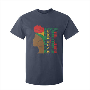 Juneteenth Since 1865 T Shirt For Kid My Ancestors Weren't Free TS01 Navy Print Your Wear
