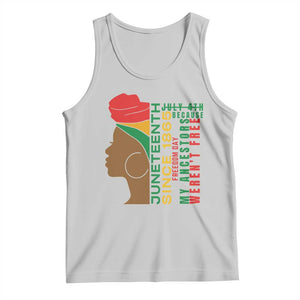 Juneteenth Since 1865 Tank Top My Ancestors Weren't Free TS01 Ash Print Your Wear