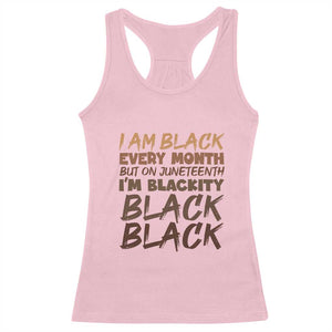 Black History Pride Racerback Tank Top But On Juneteenth I'm Blackity TS01 Light Pink Print Your Wear