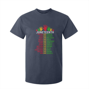 Juneteenth 1865 T Shirt For Kid Dream Like Leaders TS01 Navy Print Your Wear