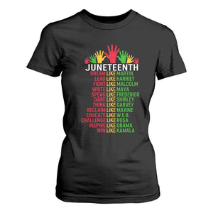 Juneteenth 1865 T Shirt For Women Dream Like Leaders TS01 Black Print Your Wear
