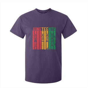 Juneteenth Since 1865 T Shirt For Kid Breaking Every Chain TS01 Purple Print Your Wear
