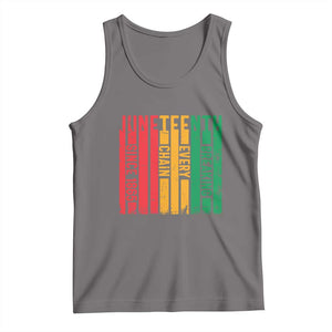 Juneteenth Since 1865 Tank Top Breaking Every Chain TS01 Deep Heather Print Your Wear