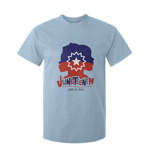 Juneteenth Flag T Shirt For Kid Celebrating Black Freedom Day 1865 TS01 Light Blue Print Your Wear