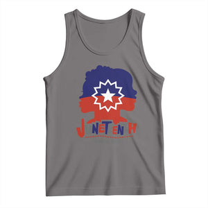 Juneteenth Flag Tank Top Celebrating Black Freedom Day 1865 TS01 Deep Heather Print Your Wear