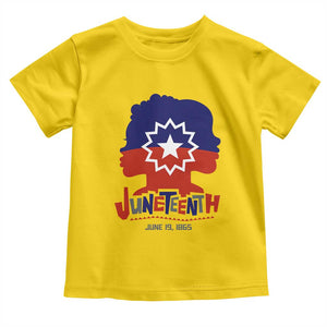 Juneteenth Flag Toddler T Shirt Celebrating Black Freedom Day 1865 TS01 Daisy Print Your Wear