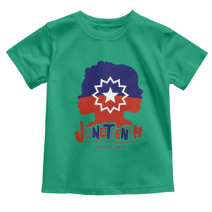 Juneteenth Flag Toddler T Shirt Celebrating Black Freedom Day 1865 TS01 Irish Green Print Your Wear