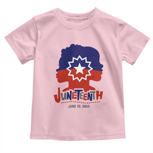 Juneteenth Flag Toddler T Shirt Celebrating Black Freedom Day 1865 TS01 Light Pink Print Your Wear
