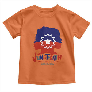 Juneteenth Flag Toddler T Shirt Celebrating Black Freedom Day 1865 TS01 Orange Print Your Wear