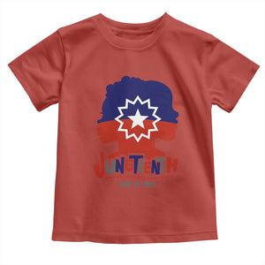 Juneteenth Flag Toddler T Shirt Celebrating Black Freedom Day 1865 TS01 Red Print Your Wear