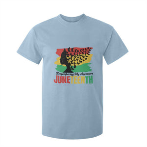 Juneteenth 1865 T Shirt For Kid Remembering My Ancestors TS01 Light Blue Print Your Wear
