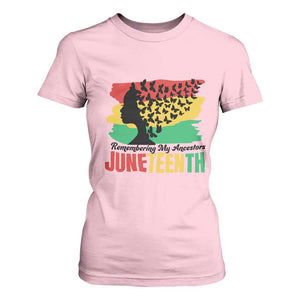 Juneteenth 1865 T Shirt For Women Remembering My Ancestors TS01 Light Pink Print Your Wear