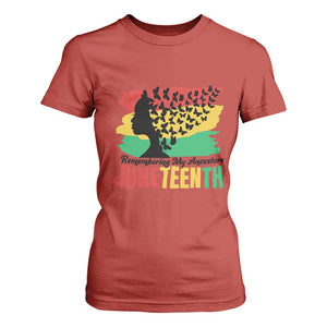 Juneteenth 1865 T Shirt For Women Remembering My Ancestors TS01 Red Print Your Wear