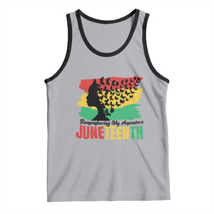 Juneteenth 1865 Tank Top Remembering My Ancestors TS01 Athletic Heather Black Print Your Wear