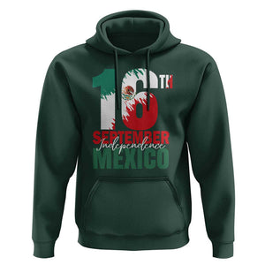 16th September Mexican Independence Day Hoodie Mexico Flag Celebration TS01 Dark Forest Green Print Your Wear