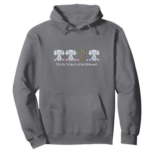 Autism Acceptance Hoodie It's Ok To Be A Little Different Jigsaw Puzzle Elephant TS01 Charcoal Printyourwear