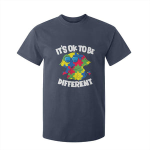 Autism Awareness Day T Shirt For Kid It's Okay To Be Different Elephant TS01 Navy Printyourwear