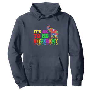 Autism Speaks Hoodie It's Okay To Be Different Elephant TS01 Navy Printyourwear