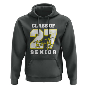 Class of 2027 Senior Hoodie 12th Grade Back to School High School TS01 Dark Heather Print Your Wear