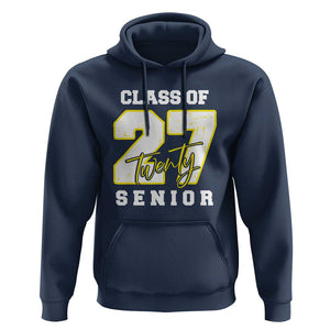 Class of 2027 Senior Hoodie 12th Grade Back to School High School TS01 Navy Print Your Wear