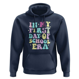 In My First Day of School Era Hoodie Back to School Retro Style TS01 Navy Print Your Wear