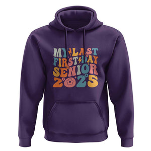 Class of 2025 Senior Tee Hoodie My Last First Day Back to School TS01 Purple Print Your Wear