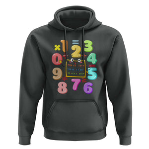 Math Day Cute Calculator & Numbers Back to School Design Hoodie Cute Calculator & Numbers Back to School Design TS01 Dark Heather Print Your Wear