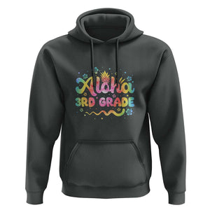 Aloha 3rd Grade Hoodie First Day Back to School for Teachers TS01 Dark Heather Print Your Wear