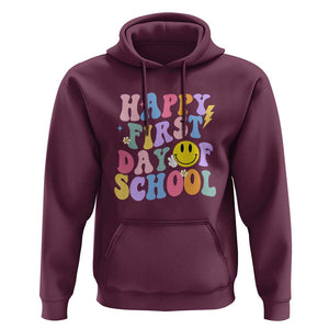 Happy Last Day of School Hoodie Funny End of School Year Design TS01 Maroon Print Your Wear
