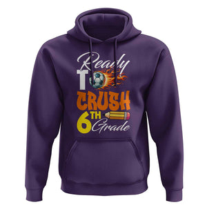 Ready to Crush 6th Grade Football Lover's Premium Tee Hoodie Perfect for Back to School TS01 Purple Print Your Wear