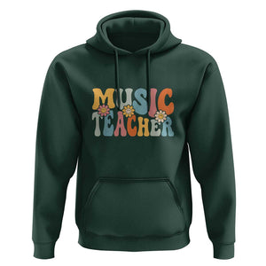 Adorable Music Teacher Hoodie Perfect Back to School Gift for Women TS01 Dark Forest Green Print Your Wear