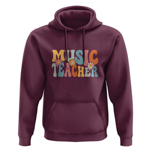 Adorable Music Teacher Hoodie Perfect Back to School Gift for Women TS01 Maroon Print Your Wear