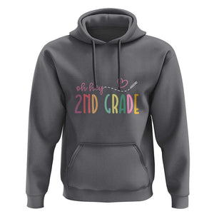 Second Grade Back to School Hoodie Fun & Exciting Design for Kids TS01 Charcoal Print Your Wear