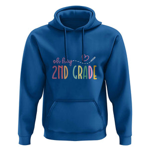Second Grade Back to School Hoodie Fun & Exciting Design for Kids TS01 Royal Blue Print Your Wear
