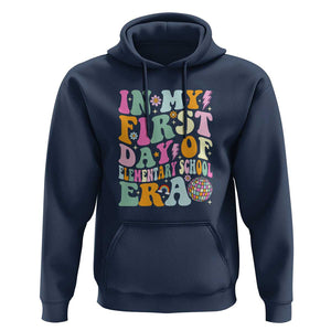 First Day of Elementary School Memories Hoodie Back to School for Kids TS01 Navy Print Your Wear