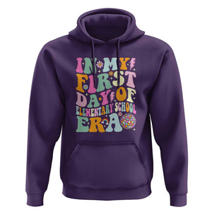 First Day of Elementary School Memories Hoodie Back to School for Kids TS01 Purple Print Your Wear