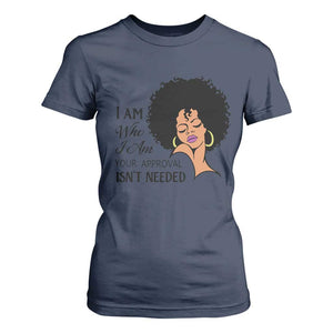 Black Queen T Shirt For Women Lady Curly Natural Afro African American Ladies TS01 Navy Print Your Wear