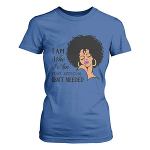 Black Queen T Shirt For Women Lady Curly Natural Afro African American Ladies TS01 Royal Blue Print Your Wear