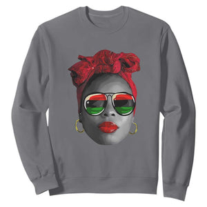 Black History Juneteenth Sweatshirt For Women Dope Proud Queen TS01 Charcoal Printyourwear