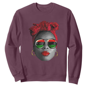 Black History Juneteenth Sweatshirt For Women Dope Proud Queen TS01 Maroon Printyourwear