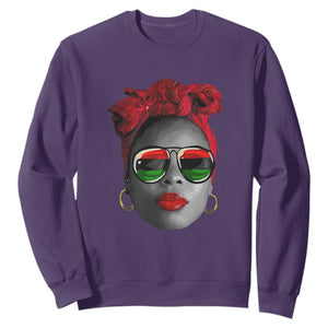 Black History Juneteenth Sweatshirt For Women Dope Proud Queen TS01 Purple Printyourwear