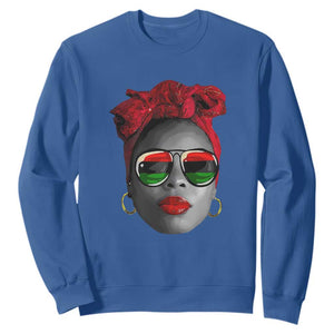 Black History Juneteenth Sweatshirt For Women Dope Proud Queen TS01 Royal Blue Printyourwear